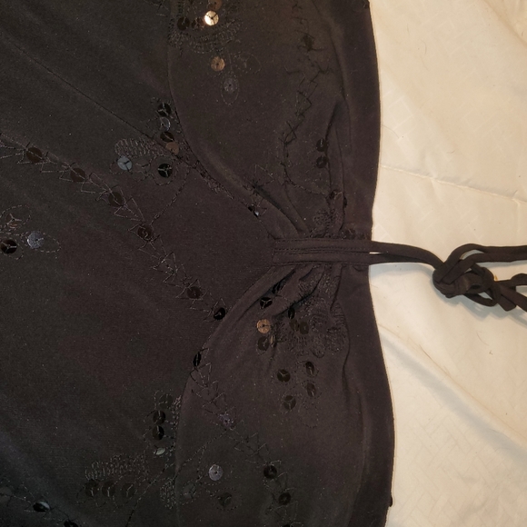 Speechless halter style Embroidered Sequin dress - Picture 2 of 3